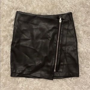 Lulu’s faux leather skirt